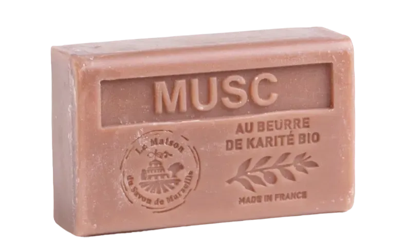 La Maison du Savon de Marseille Musk, French Soap with Organic Shea Butter, 125g French Soaps UK
