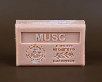 La Maison du Savon de Marseille Musk, French Soap with Organic Shea Butter, 125g French Soaps UK