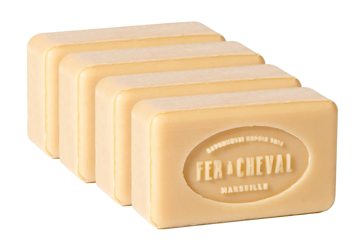 FER A CHEVAL Natural Savonnettes de Marseille, 100g, 4 pack French Soaps UK