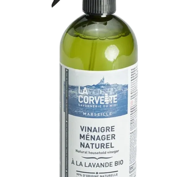 LA CORVETTE Natural Vinegar Limescale Spray with Organic Lavender | 750ml French Soaps UK