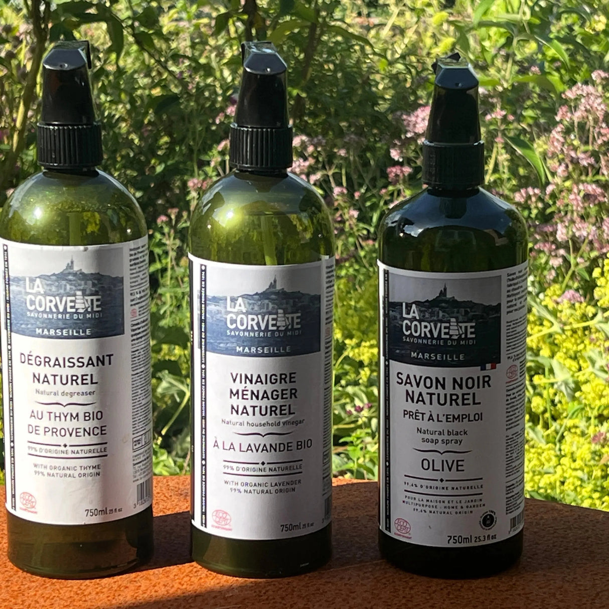 LA CORVETTE Natural Vinegar Limescale Spray with Organic Lavender | 750ml French Soaps UK