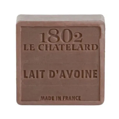 LE CHATELARD 1802 Oat Milk Marseille Soap, 72% Coconut, Olive and Almond Oil, 100g | PALM FREE French Soaps UK