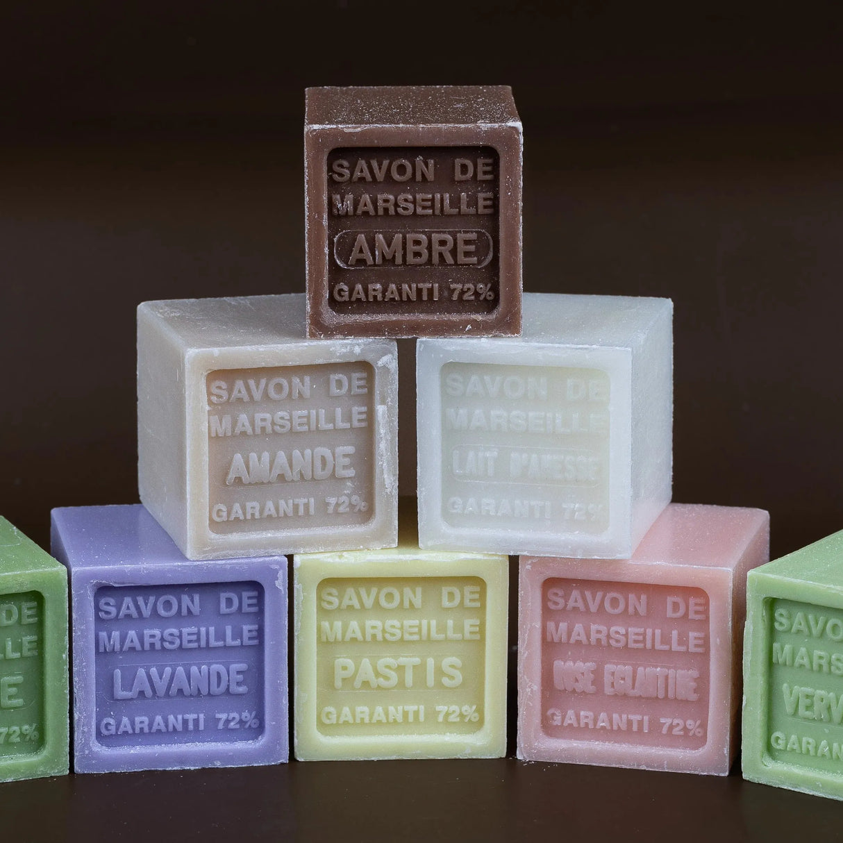 BLEU JAUNE Olive, Shea Butter Fragranced Marseille Cube, 72% | 100g French Soaps UK