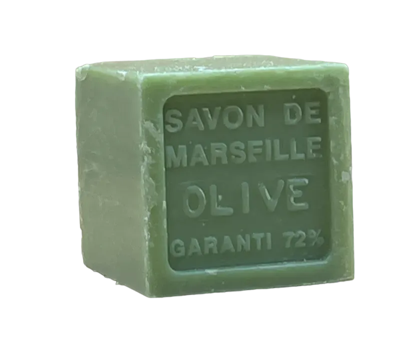 BLEU JAUNE Olive, Shea Butter Fragranced Marseille Cube, 72% | 100g French Soaps UK