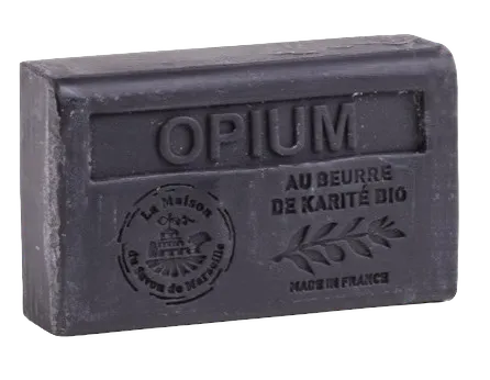 LA MAISON DU SAVON DE MARSEILLE Opium French Soap with Organic Shea Butter, 125g French Soaps UK