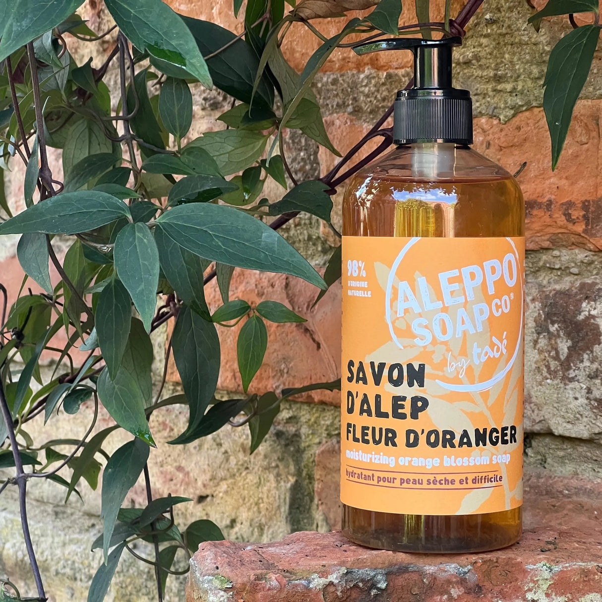 TADÉ PAYS DU LEVANT Orange Blossom Aleppo Liquid Soap, Dry and Intolerant Skin | 500ml French Soaps UK