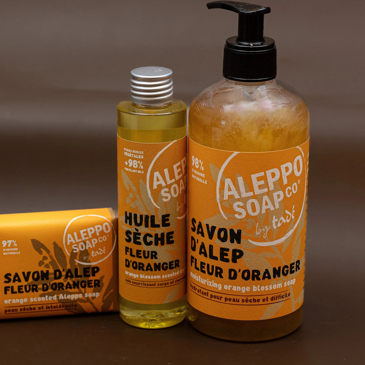 TADÉ PAYS DU LEVANT Orange Blossom Aleppo Liquid Soap, Dry and Intolerant Skin | 500ml French Soaps UK