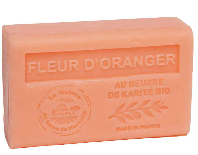 La Maison du Savon de Marseille Orange Blossom French Soap with Organic Shea Butter, 125g French Soaps UK