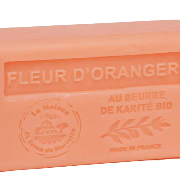 La Maison du Savon de Marseille Orange Blossom French Soap with Organic Shea Butter, 125g French Soaps UK