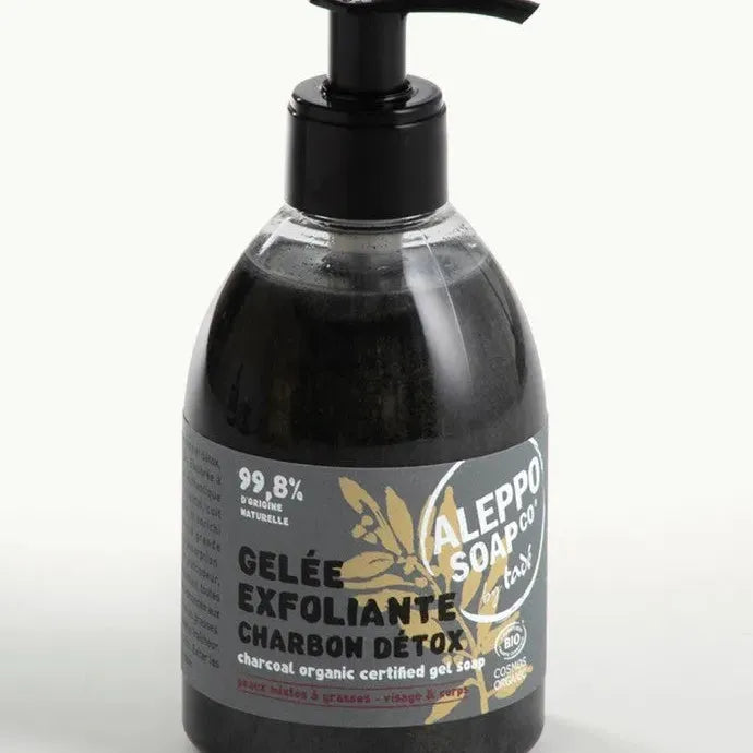 TADÉ PAYS DU LEVANT Organic Charcoal Liquid Soap, for Face & Body | 300ml French Soaps UK