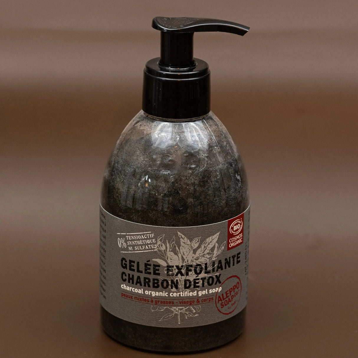 TADÉ PAYS DU LEVANT Organic Charcoal Liquid Soap, for Face & Body | 300ml French Soaps UK