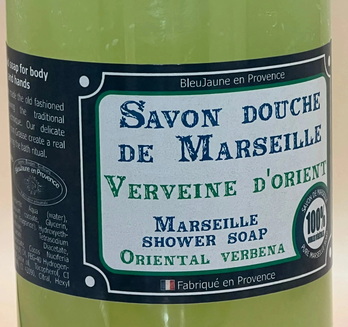 BLEU JAUNE Oriental Verbena, Liquid Marseille Soap | 250ml French Soaps UK