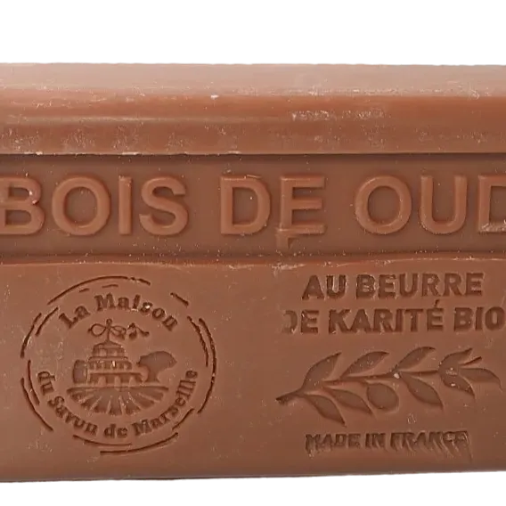 La Maison du Savon de Marseille Oud (Bois de Oud) French Soap with organic Shea Butter 125g French Soaps UK