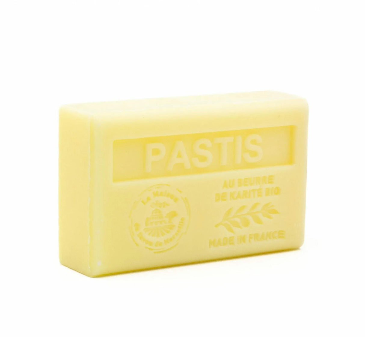 LA MAISON DU SAVON DE MARSEILLE Pastis (Aniseed) French Soap with Organic Shea Butter 125g French Soaps UK