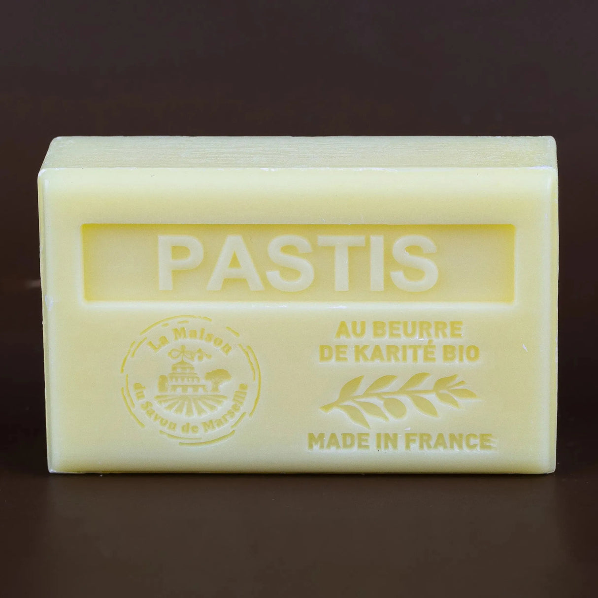 LA MAISON DU SAVON DE MARSEILLE Pastis (Aniseed) French Soap with Organic Shea Butter 125g French Soaps UK