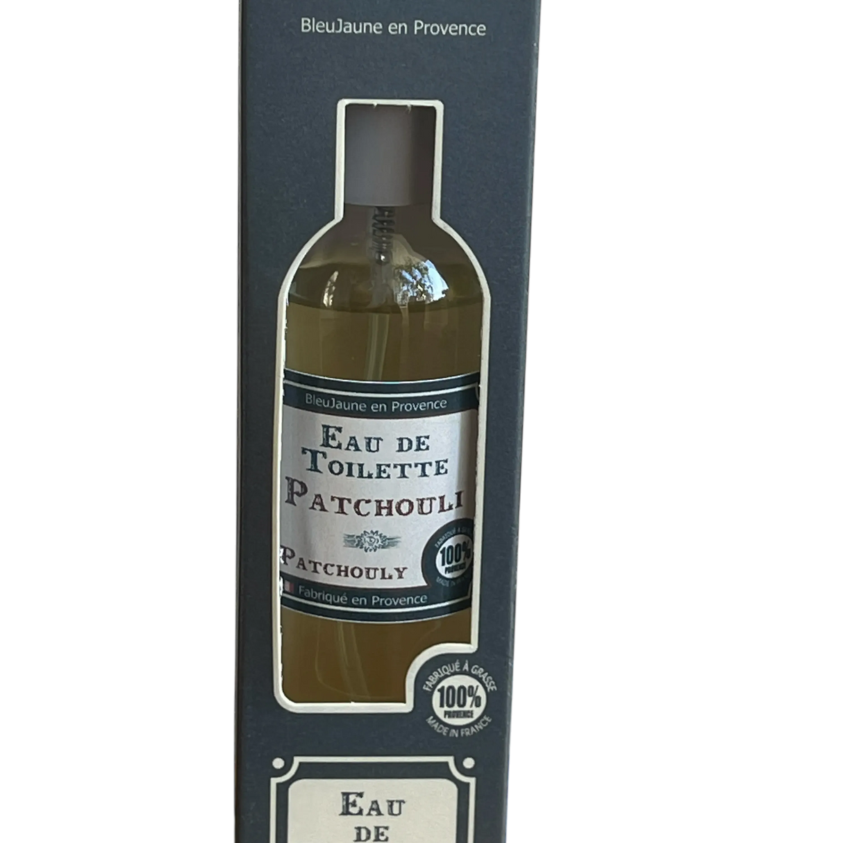 BLEU JAUNE Patchouli, Eau de Toilette from Grasse | 100ml French Soaps UK
