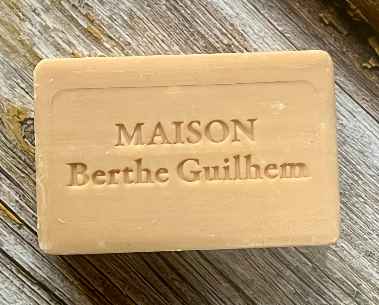 MAISON BERTHE GUILHEM Patchouli Oil & Sweet Almond Oil | Organic Alpine Goat's Milk | 100g French Soaps UK