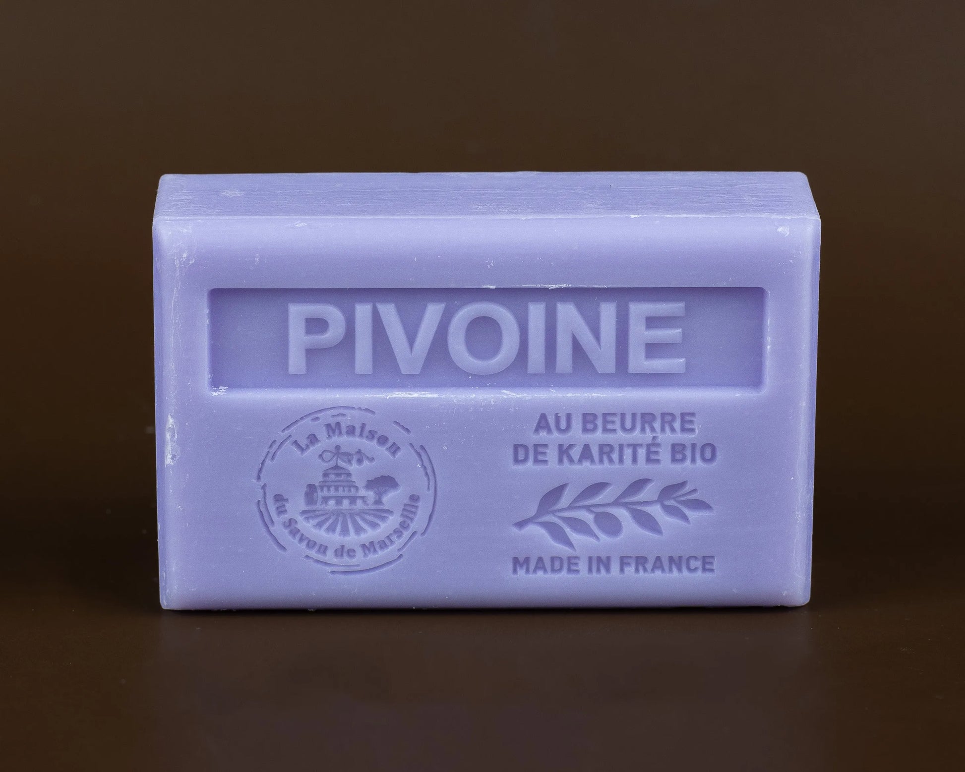LA MAISON DU SAVON DE MARSEILLE Peony (Pivoine) Shea Butter Soap 125g French Soaps UK