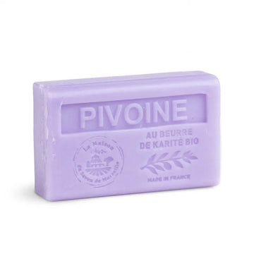 LA MAISON DU SAVON DE MARSEILLE Peony (Pivoine) Shea Butter Soap 125g French Soaps UK