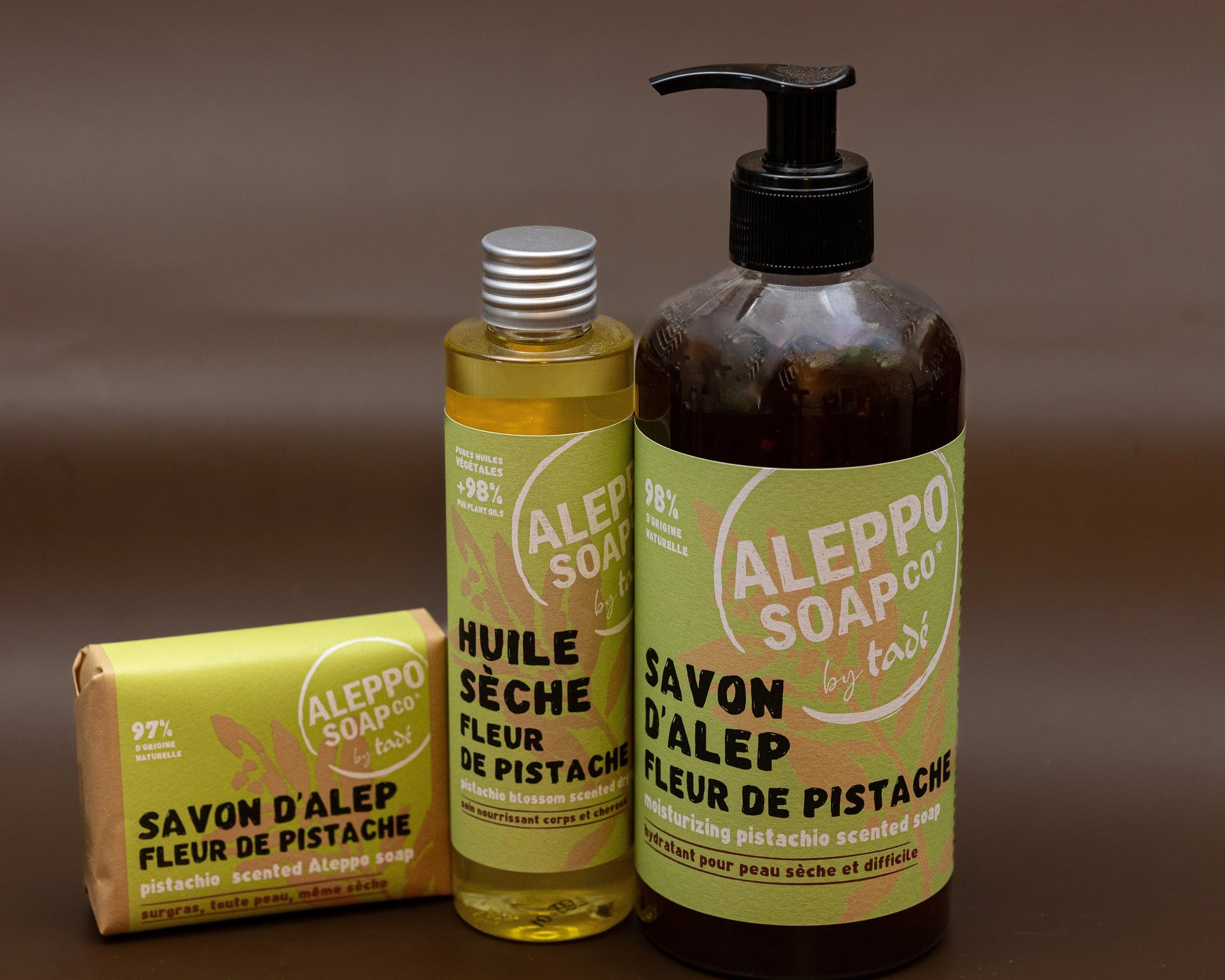 TADÉ PAYS DU LEVANT Pistachio Flower Aleppo Liquid Soap, Dry & Intolerant Skin | 500ml French Soaps UK