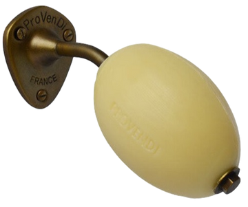 Provendi Almond Rotating Wall Soap | Brass Wall Arm