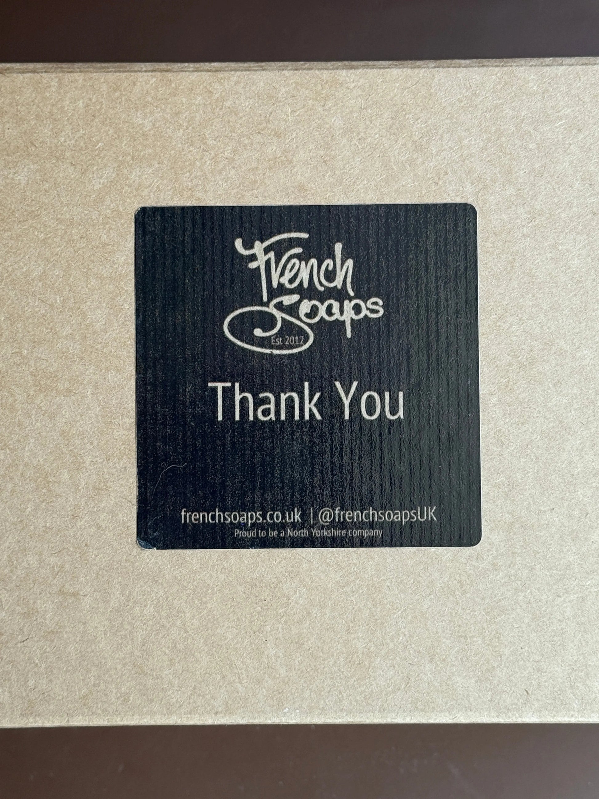 FRENCH SOAPS Thank you PREMIUM MAGNETIC GIFT BOX French Soaps UK