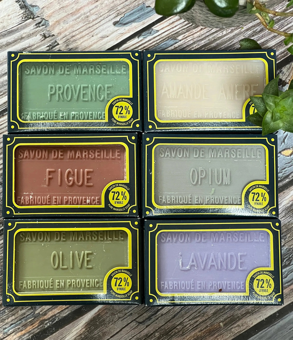 BLEU JAUNE Provence Selection (worth £20.40) French Soaps UK
