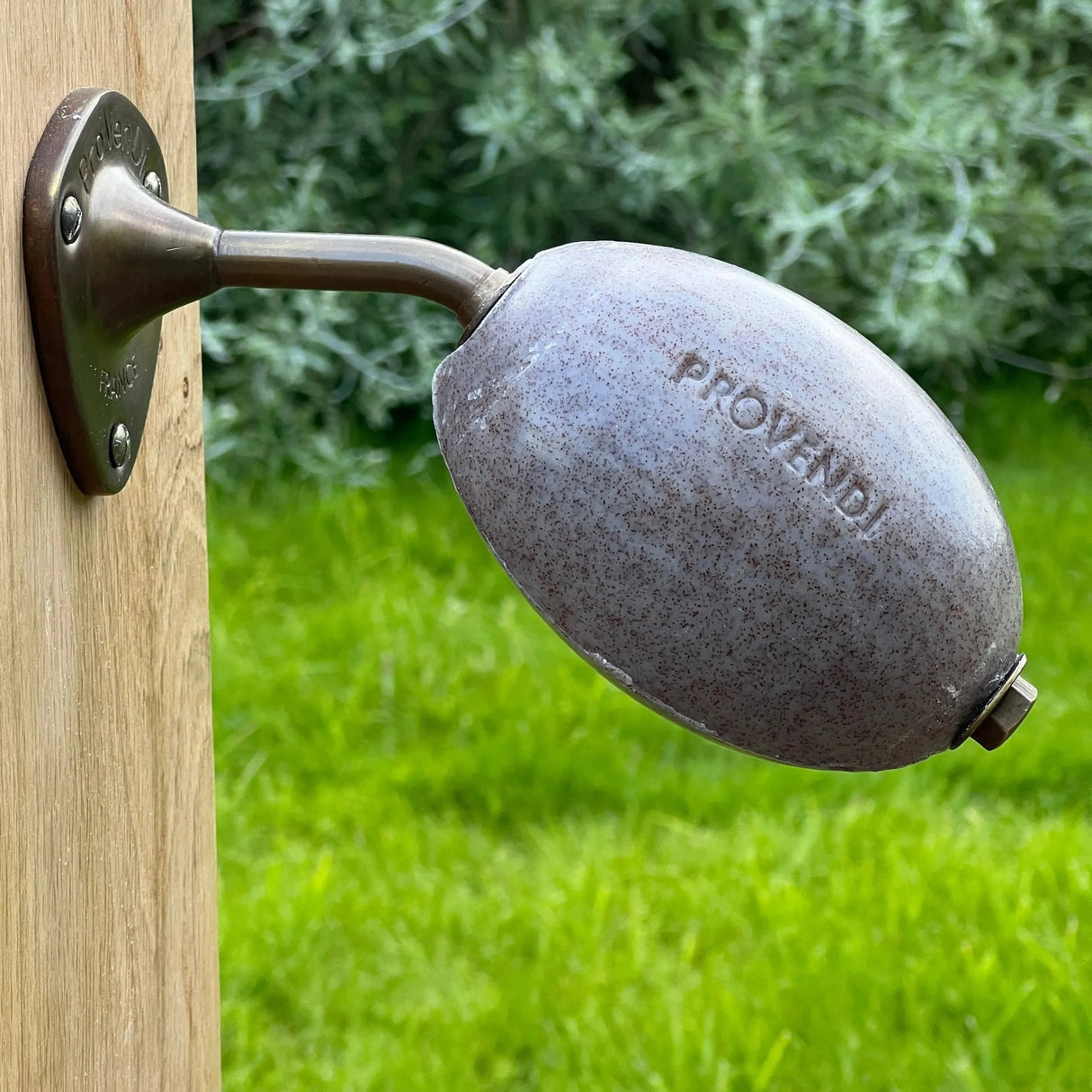 PROVENDI Provendi Exfoliating Cedar Rotating Wall Soap | Brass Wall Arm French Soaps UK