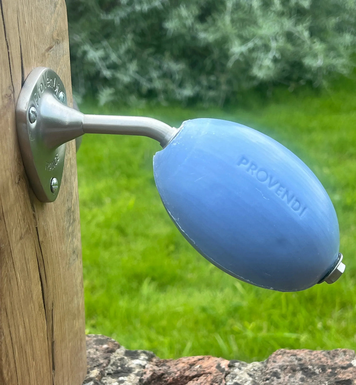 PROVENDI Provendi Lavender Rotating Wall Soap | Brushed Steel Wall Arm French Soaps UK