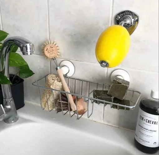 PROVENDI Provendi Lemon Rotating Wall Soap | Chrome Wall Arm French Soaps UK