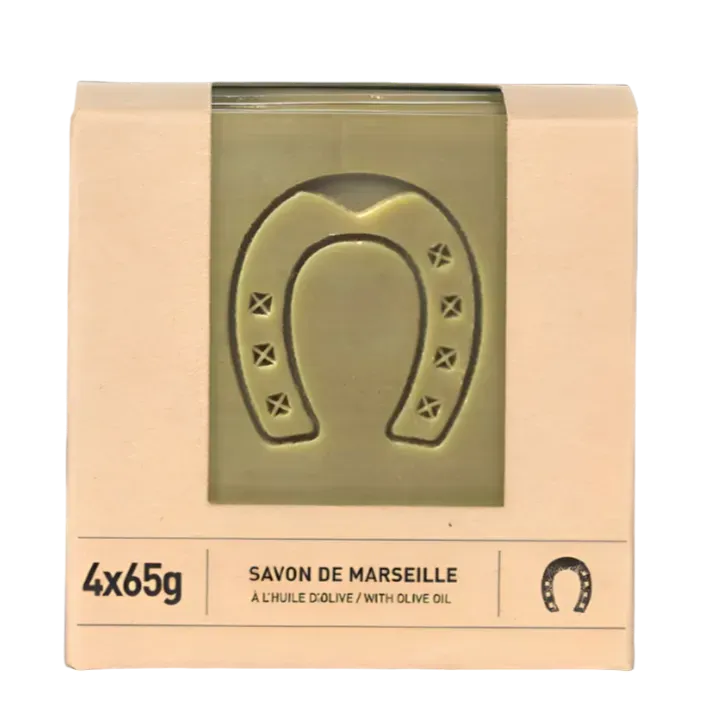 FER A CHEVAL Pure Olive Savon de Marseille | 4x65g slices French Soaps UK