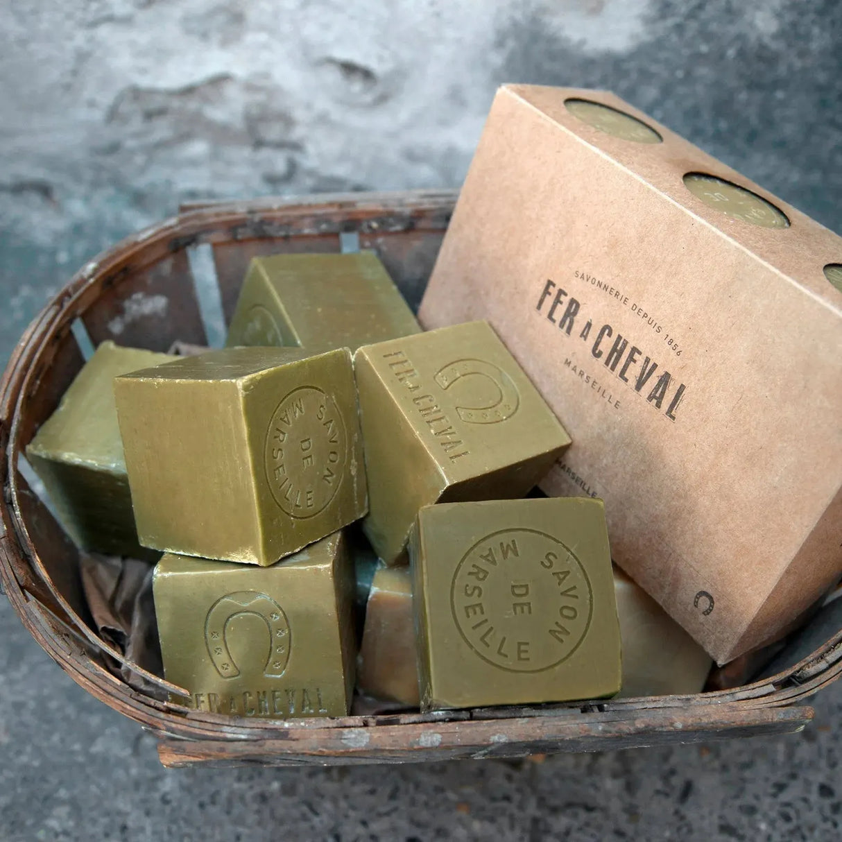 FER A CHEVAL Pure Olive Savon de Marseille | 6 x 600g Cubes French Soaps UK
