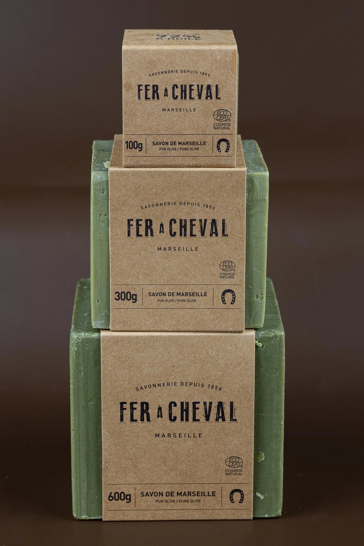 FER A CHEVAL Pure Olive Savon de Marseille Cube | 600g French Soaps UK