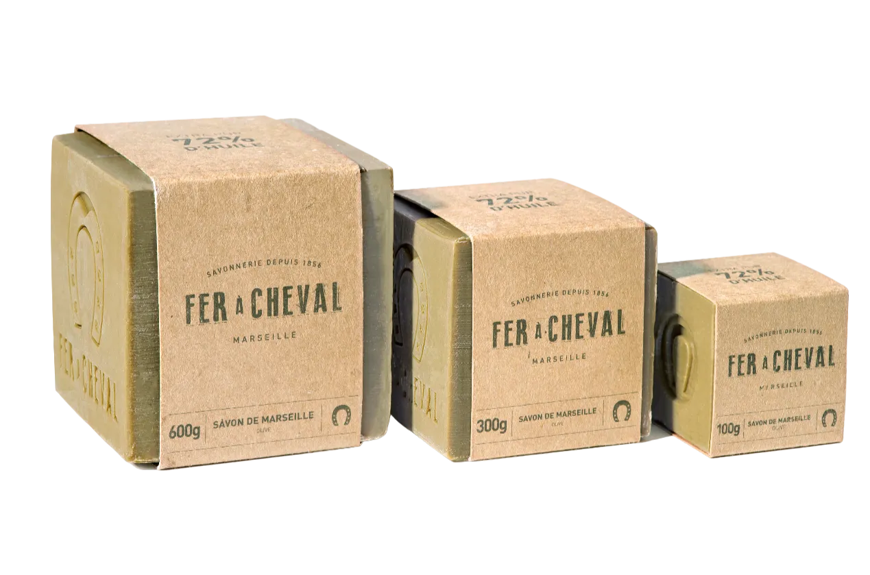 FER A CHEVAL Pure Olive Savon de Marseille Cube | 100g French Soaps UK