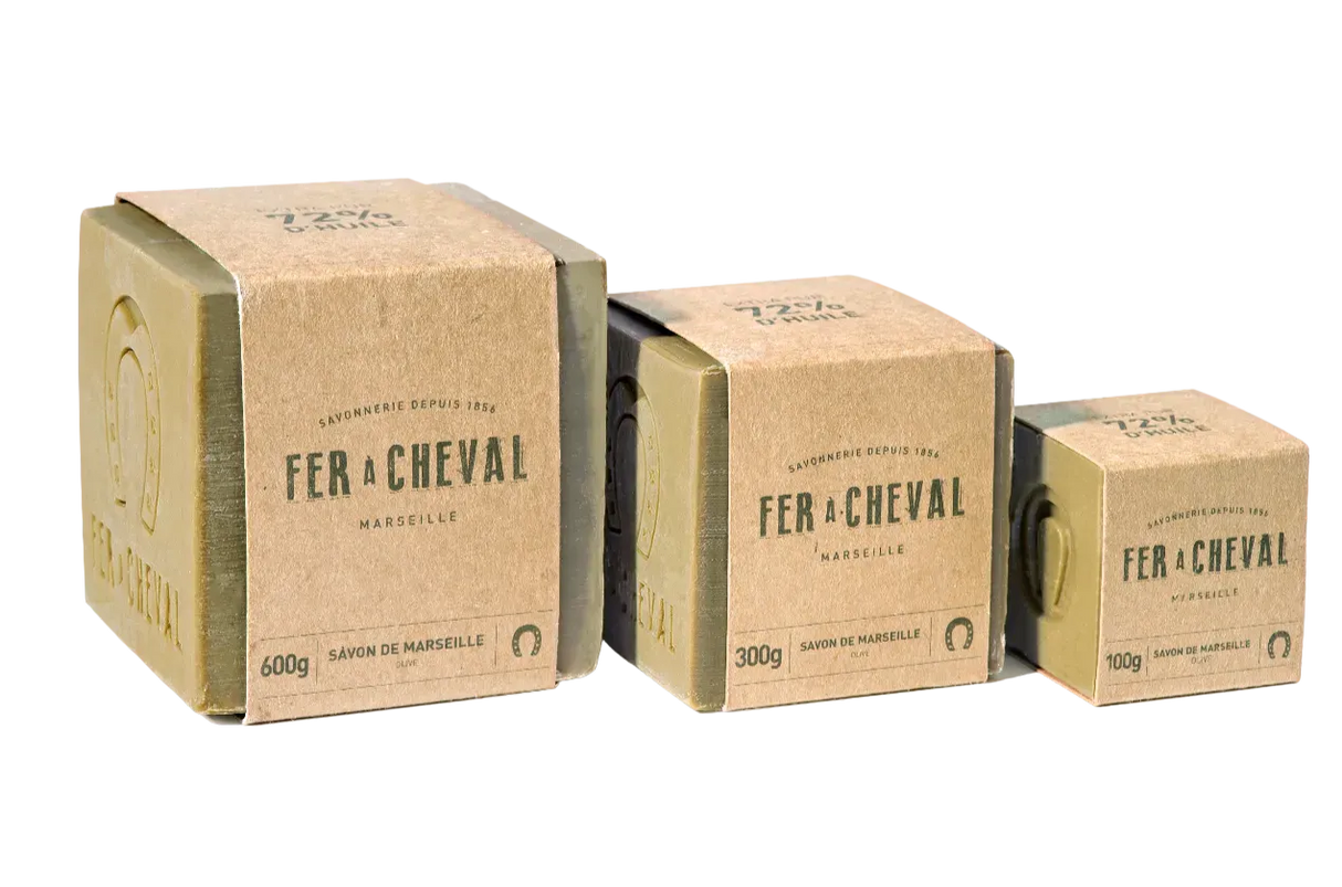 FER A CHEVAL Pure Olive Savon de Marseille Cube | 100g French Soaps UK