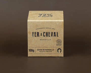 FER A CHEVAL Pure Olive Savon de Marseille Cube | 100g French Soaps UK