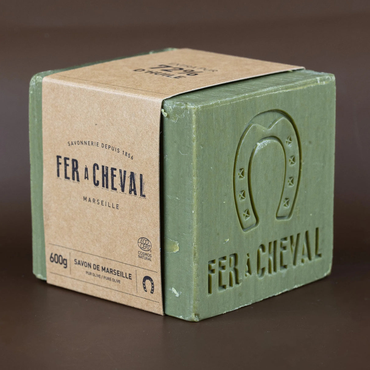 FER A CHEVAL Pure Olive Savon de Marseille Cube | 600g French Soaps UK
