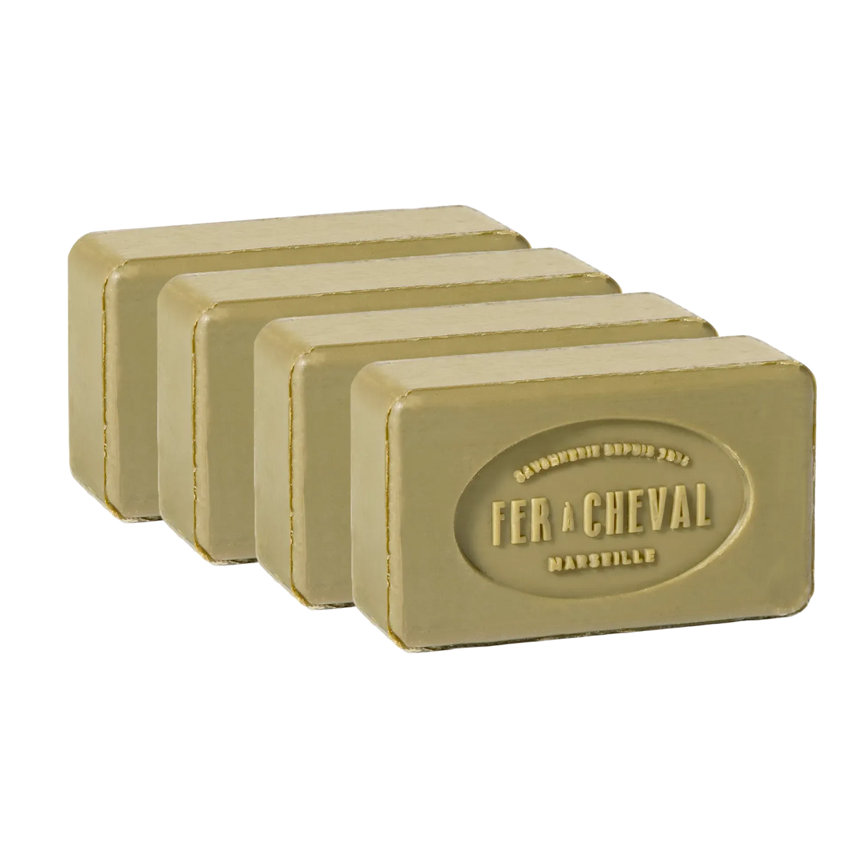 FER A CHEVAL Pure Olive Savonnettes de Marseille, 100g 4 pack French Soaps UK