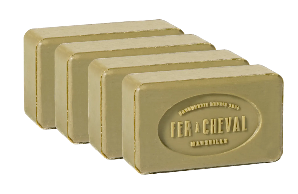FER A CHEVAL Pure Olive Savonnettes de Marseille, 100g 4 pack French Soaps UK
