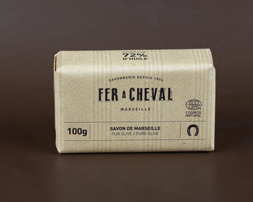 FER A CHEVAL Pure Olive Savonnettes de Marseille | 100g French Soaps UK