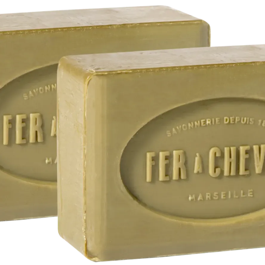 FER A CHEVAL Pure Olive Savonnettes de Marseille, 250g Twin Pack French Soaps UK