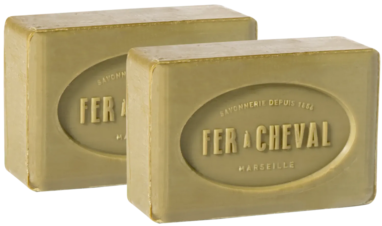 FER A CHEVAL Pure Olive Savonnettes de Marseille, 250g Twin Pack French Soaps UK