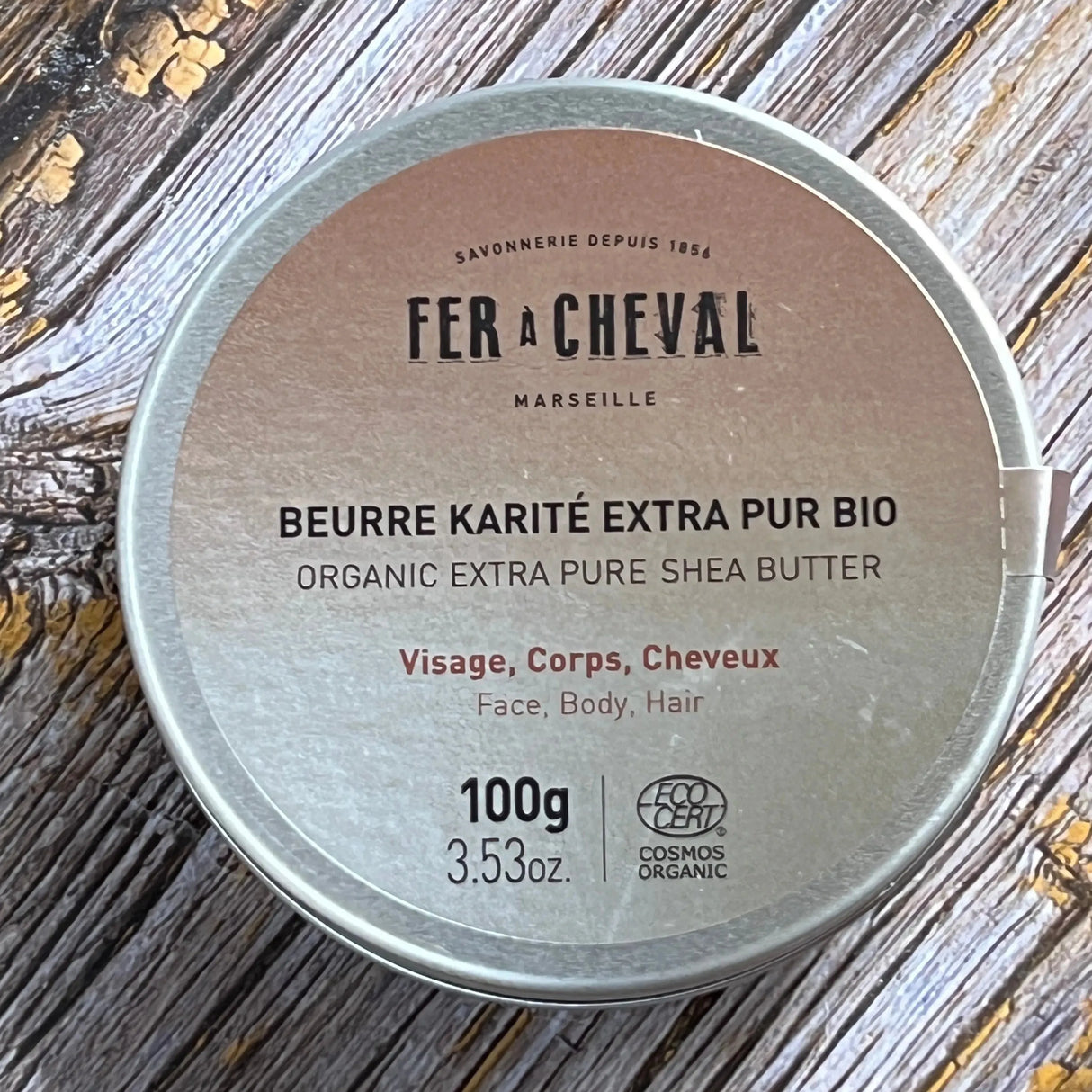 FER A CHEVAL Pure Organic Shea Butter Balm for Face, Body and Hair French Soaps UK