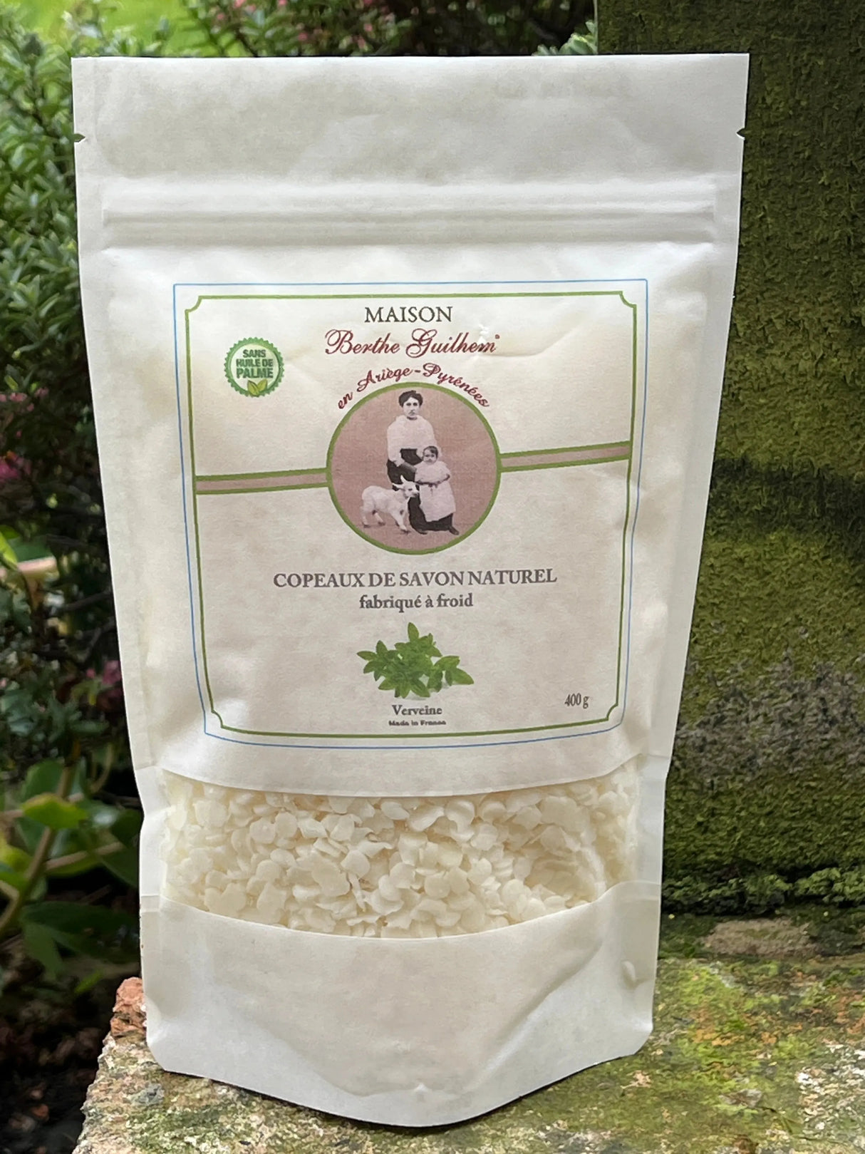 MAISON BERTHE GUILHEM Pyrenean Soap Flakes for Laundry | Verbena Essential Oil | 400g French Soaps UK