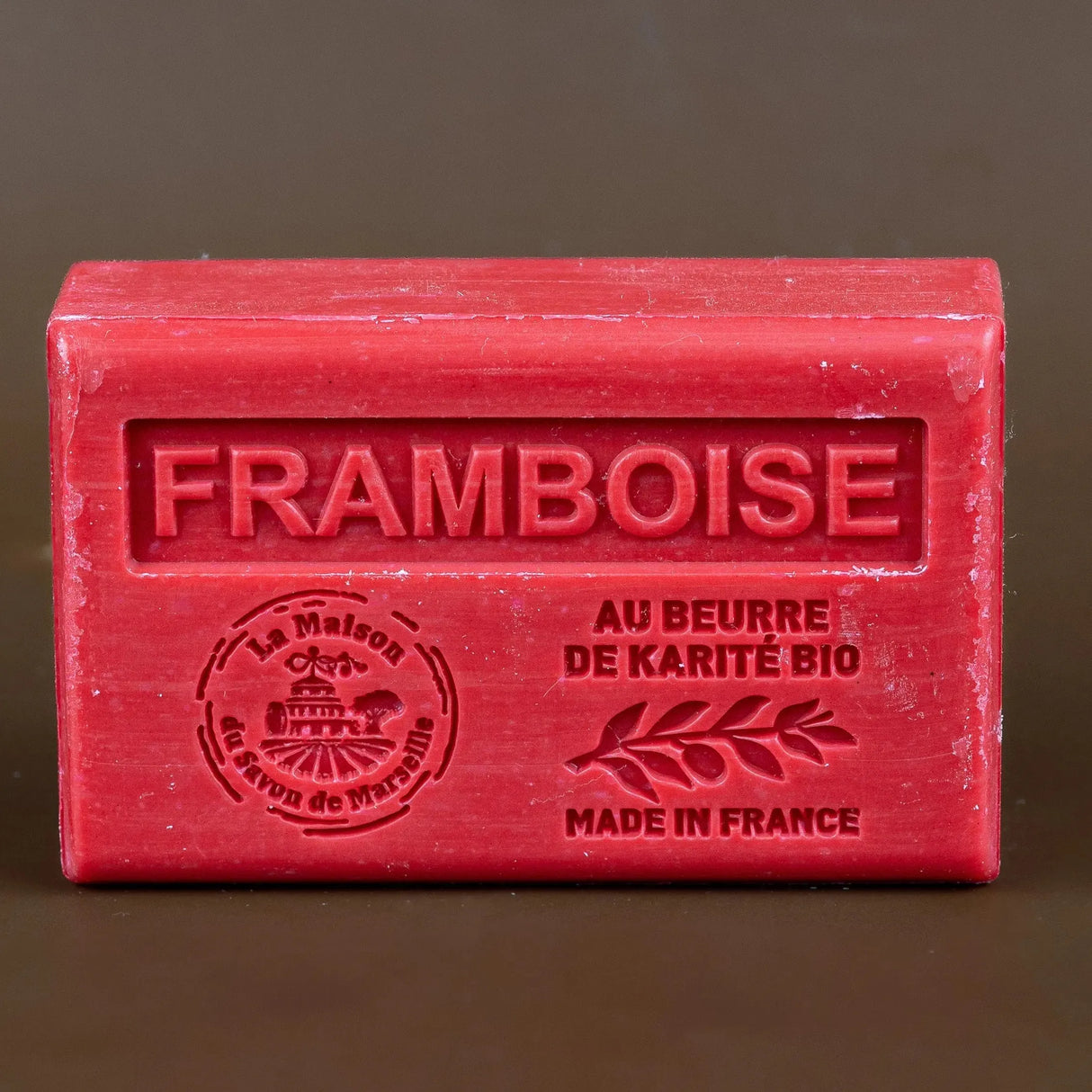 LA MAISON DU SAVON DE MARSEILLE Raspberry French Soap with Organic Shea Butter 125g French Soaps UK