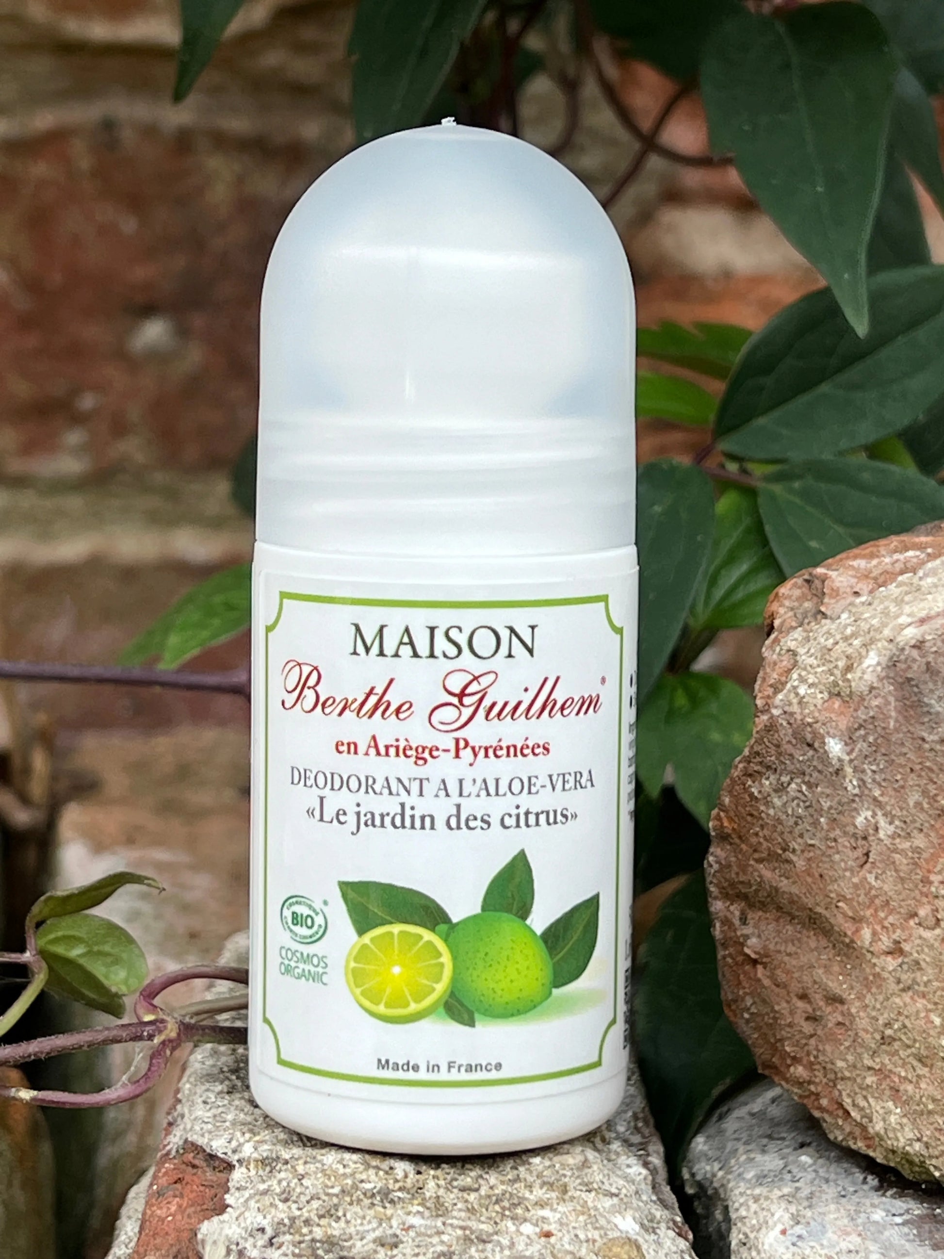 MAISON BERTHE GUILHEM Roll On Deodorant with Organic Alpine Goat's Milk, Citrus Garden | 50ml French Soaps UK