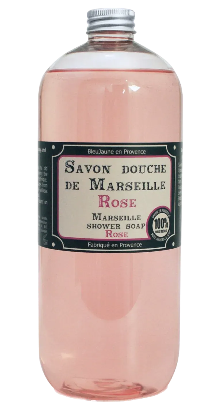 BLEU JAUNE Rose, Marseille Liquid Soap | 1L French Soaps UK
