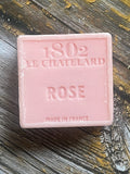 LE CHATELARD 1802 Rose Marseille Soap, 72%  Coconut, Olive and Almond Oil, 100g |  PALM FREE French Soaps UK