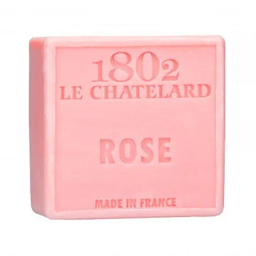 LE CHATELARD 1802 Rose Marseille Soap, 72%  Coconut, Olive and Almond Oil, 100g |  PALM FREE French Soaps UK