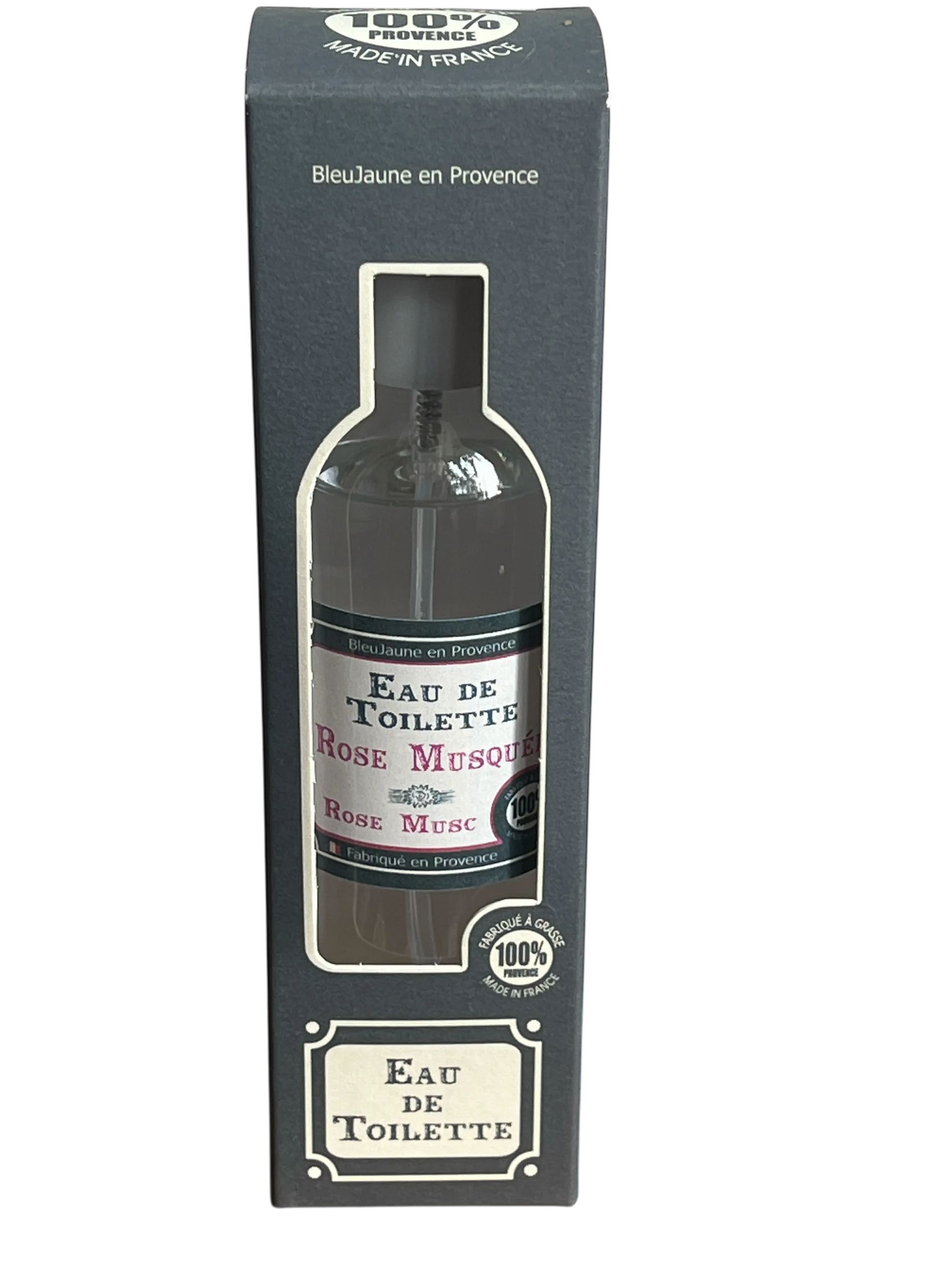 BLEU JAUNE Rose Musk, Eau de Toilette from Grasse | 100ml French Soaps UK